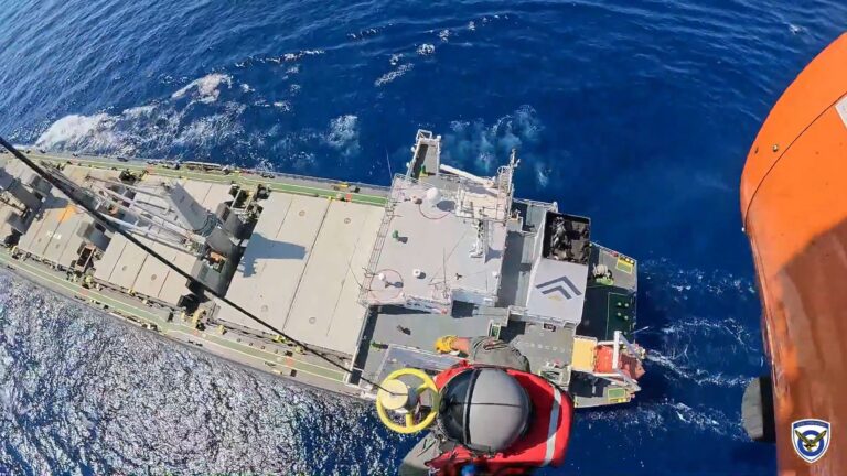Επιχείρηση MEDEVAC από Super Puma της Πολεμικής Αεροπορίας – Διακομιδή ναυτικού από φορτηγό πλοίο ανοιχτά της Ρόδου