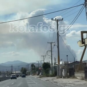 Μεγάλη φωτιά στην Οινόη του Δήμου Μάνδρας: Στάλθηκε 112, επιχειρούν 140 πυροσβέστες και 12 εναέρια μέσα